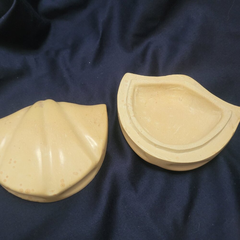 Seashell Trinket Dish ~ Carved Stone ~ Soapstone